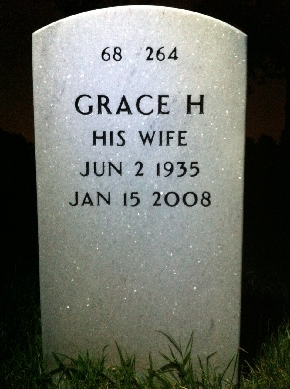 Back of headstone — Daniel Pettigrew