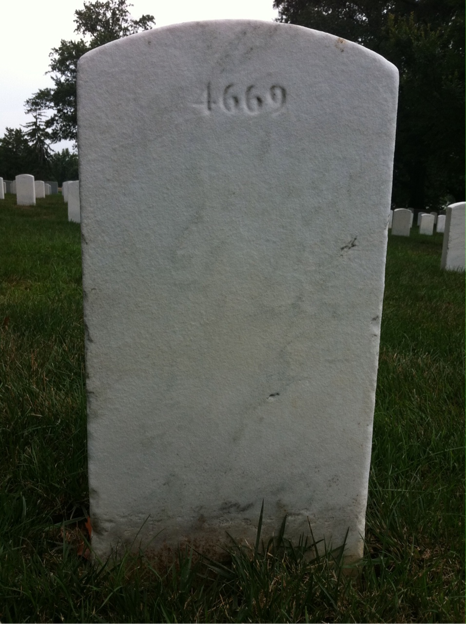 Back of headstone — Charles Addison