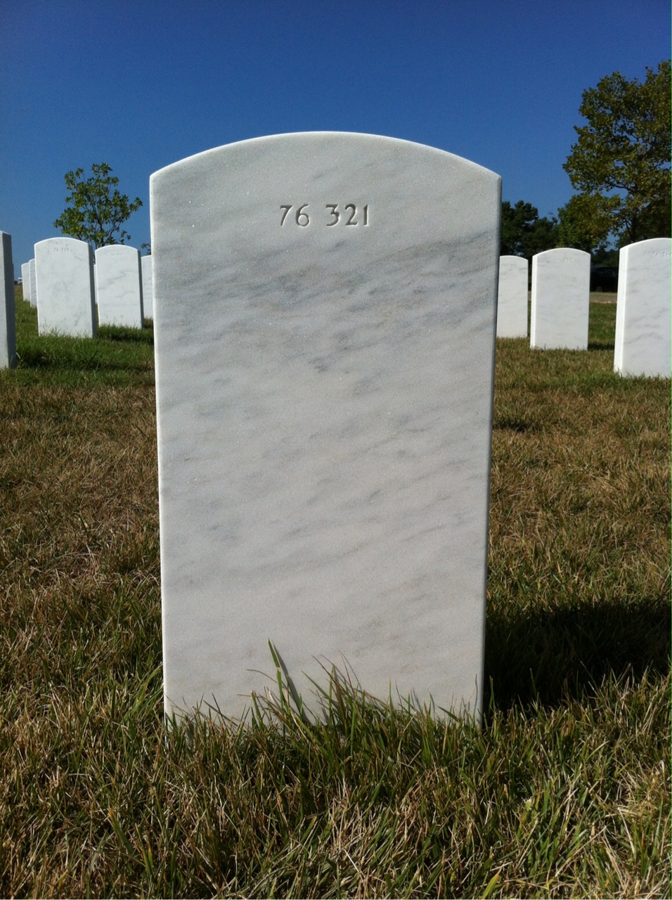 Back of headstone — Willis A Carto