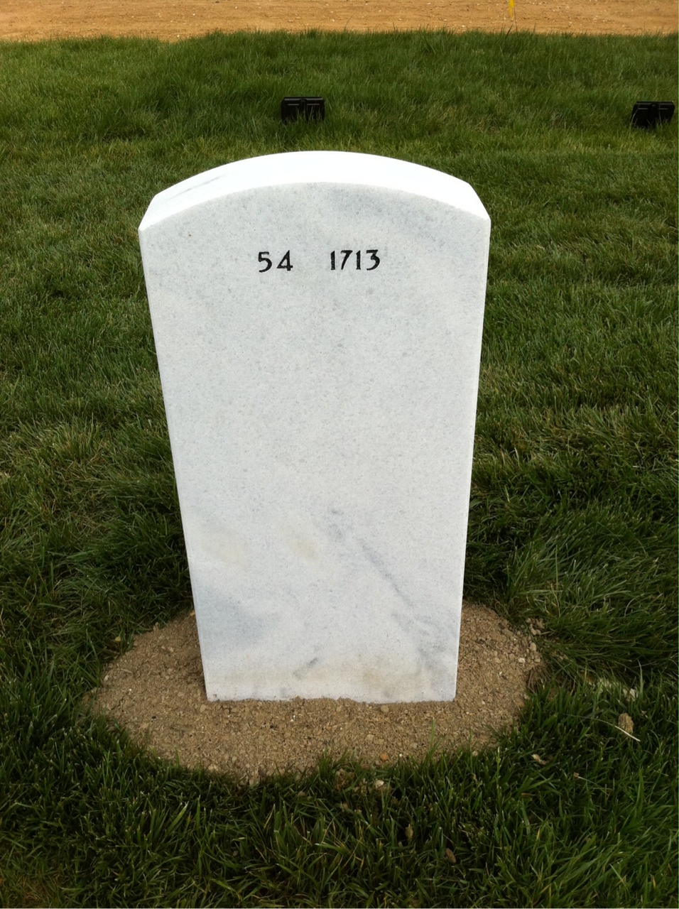 Back of headstone — Joseph Morrison