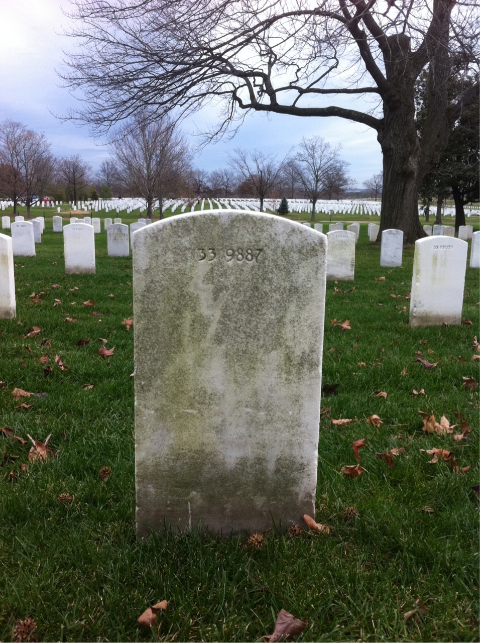 Back of headstone — William Berg