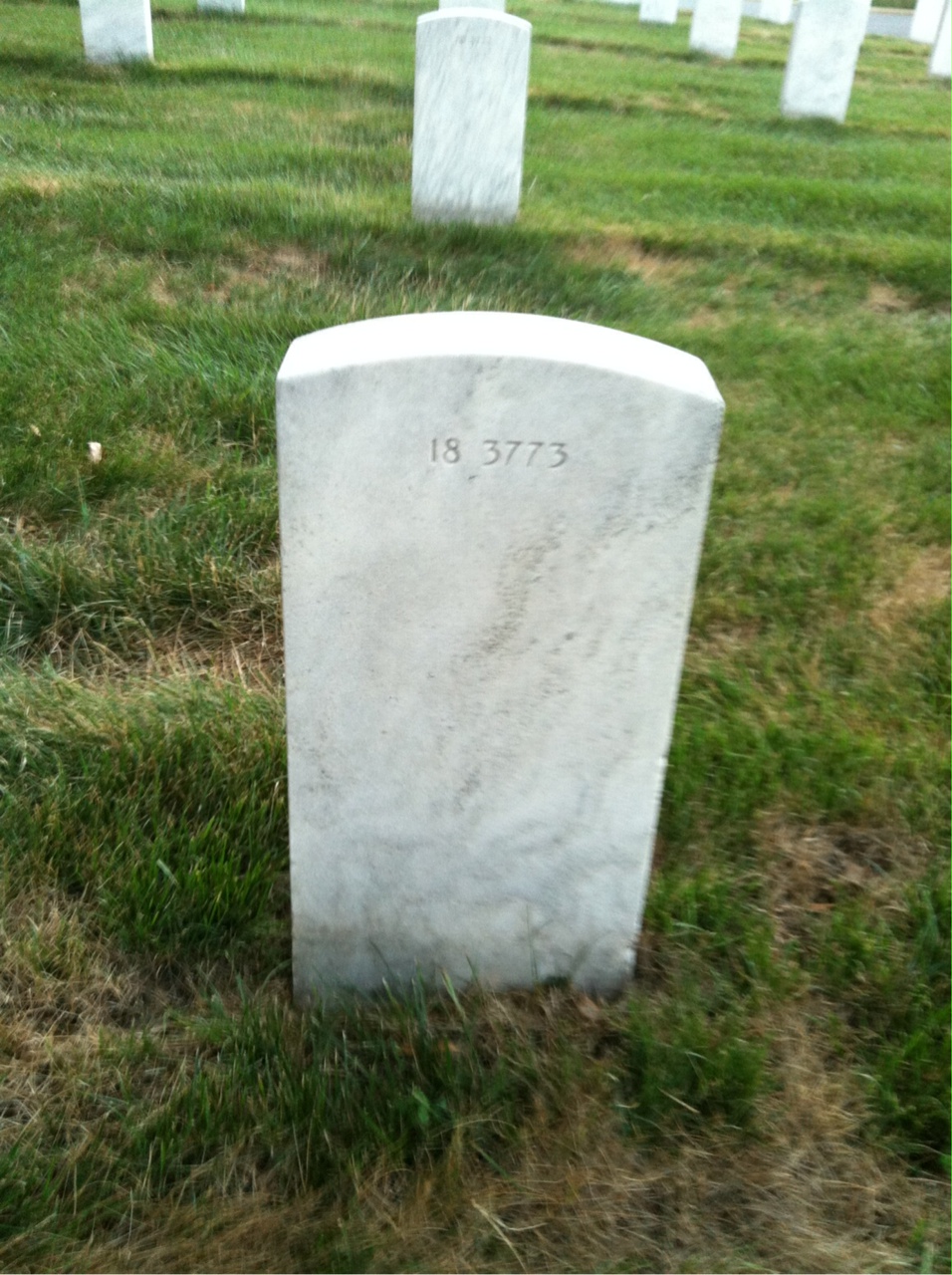 Back of headstone — John Mckee