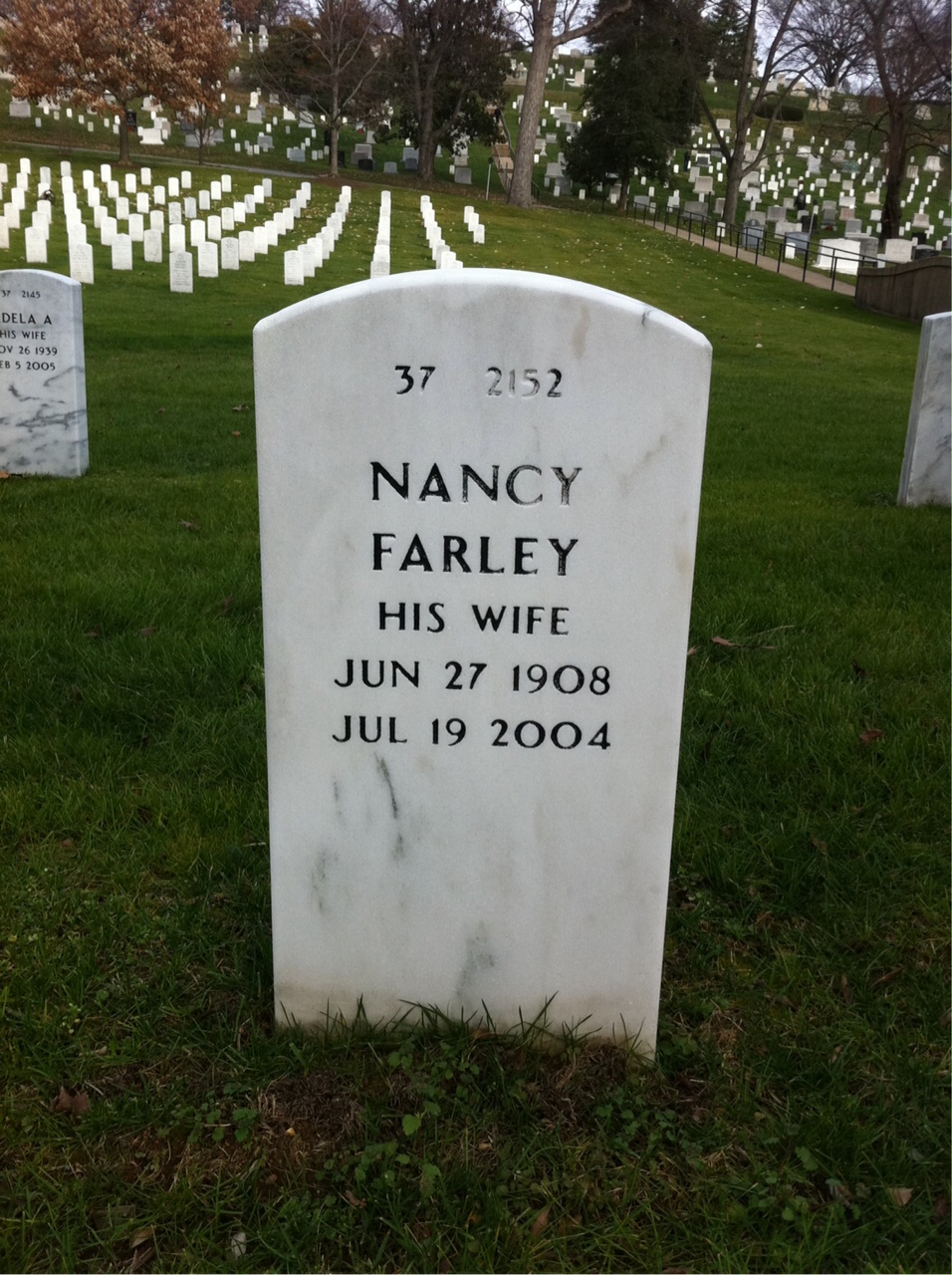 Back of headstone — Harold Heier
