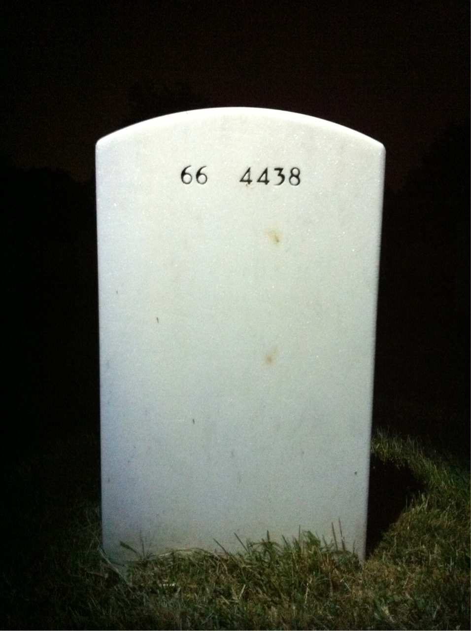 Back of headstone — Willie Boskent