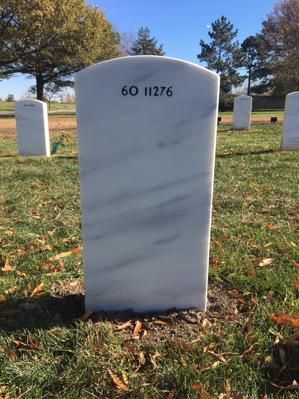 Back of headstone — James Moriarty