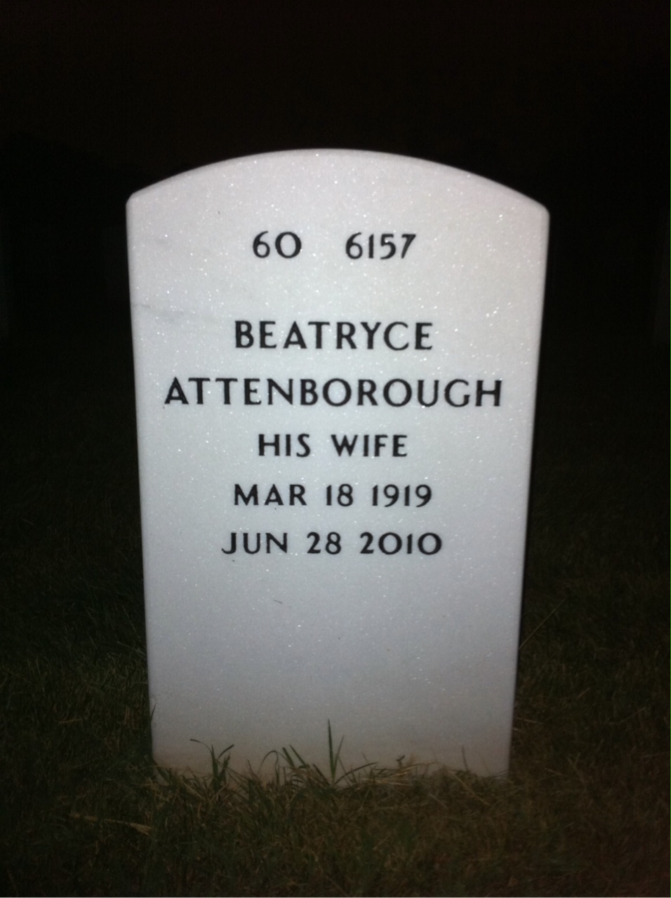 Back of headstone — Lawrence Ascoli
