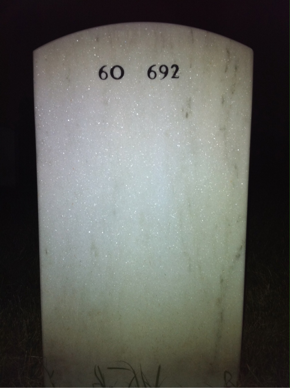 Back of headstone — Carol Jones