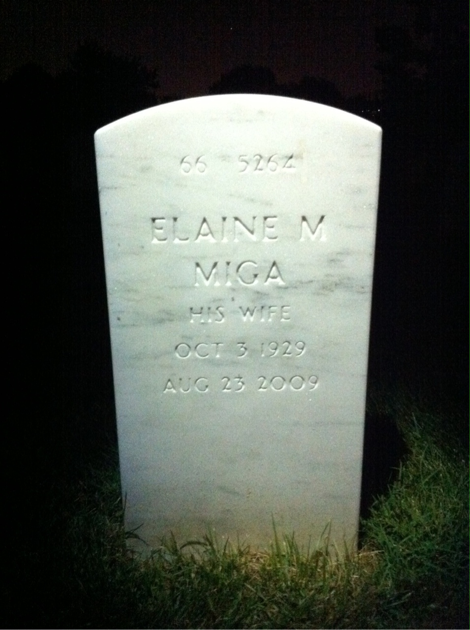 Back of headstone — Earl Jackson