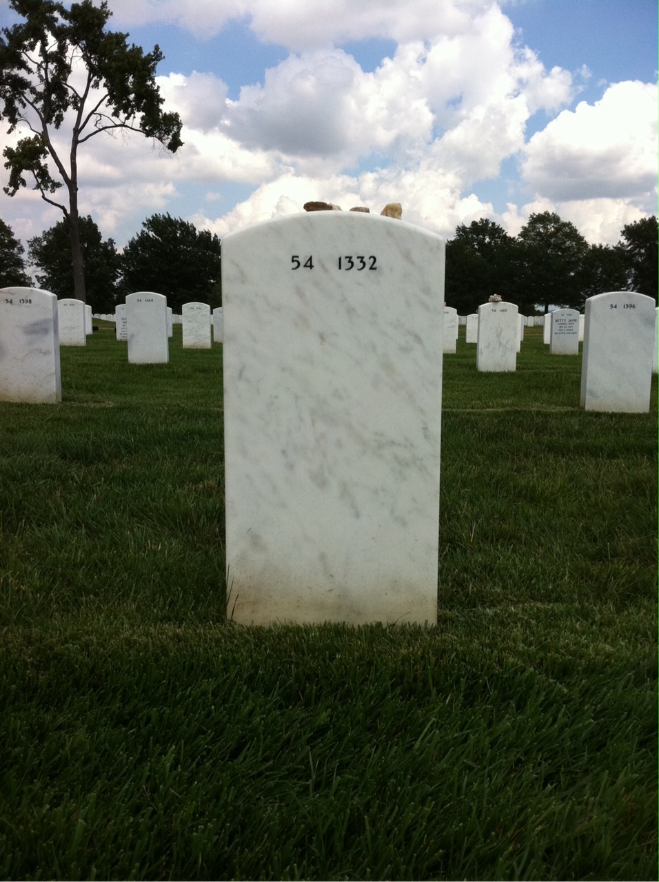 Back of headstone — James Branscome