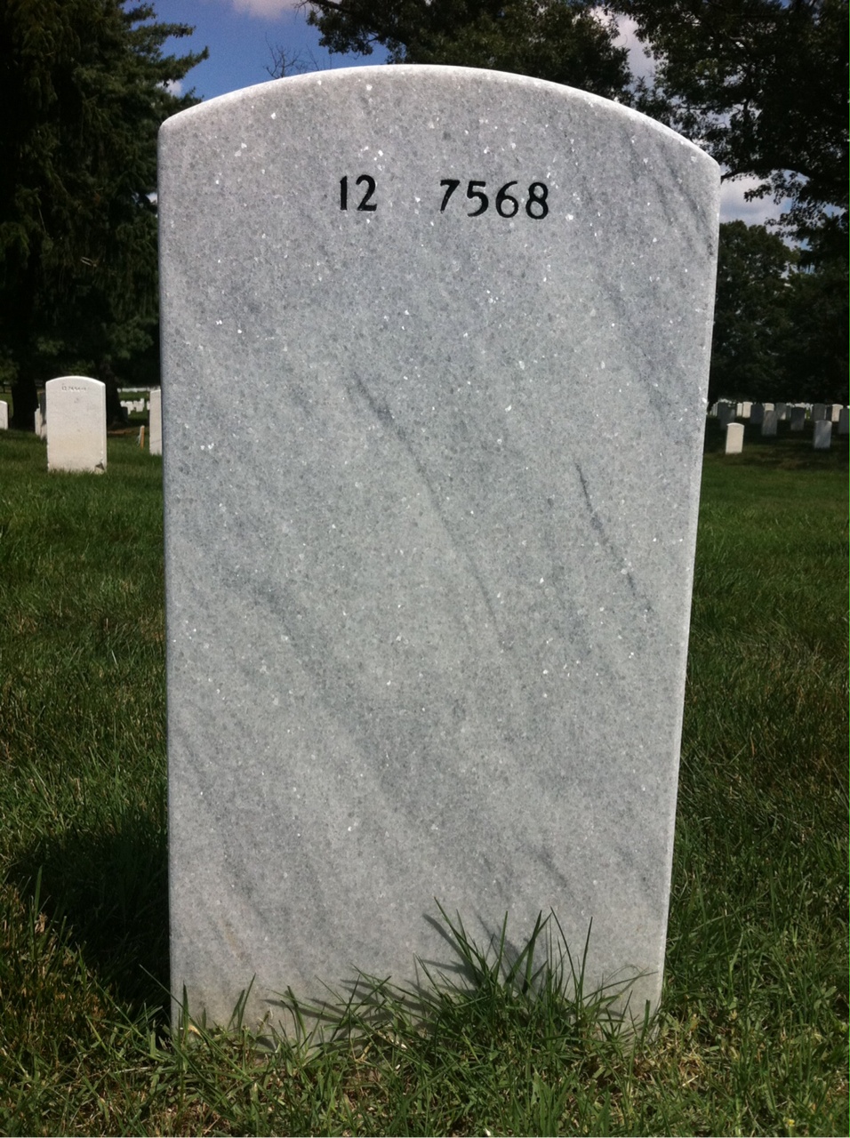 Back of headstone — Lawrence Brody