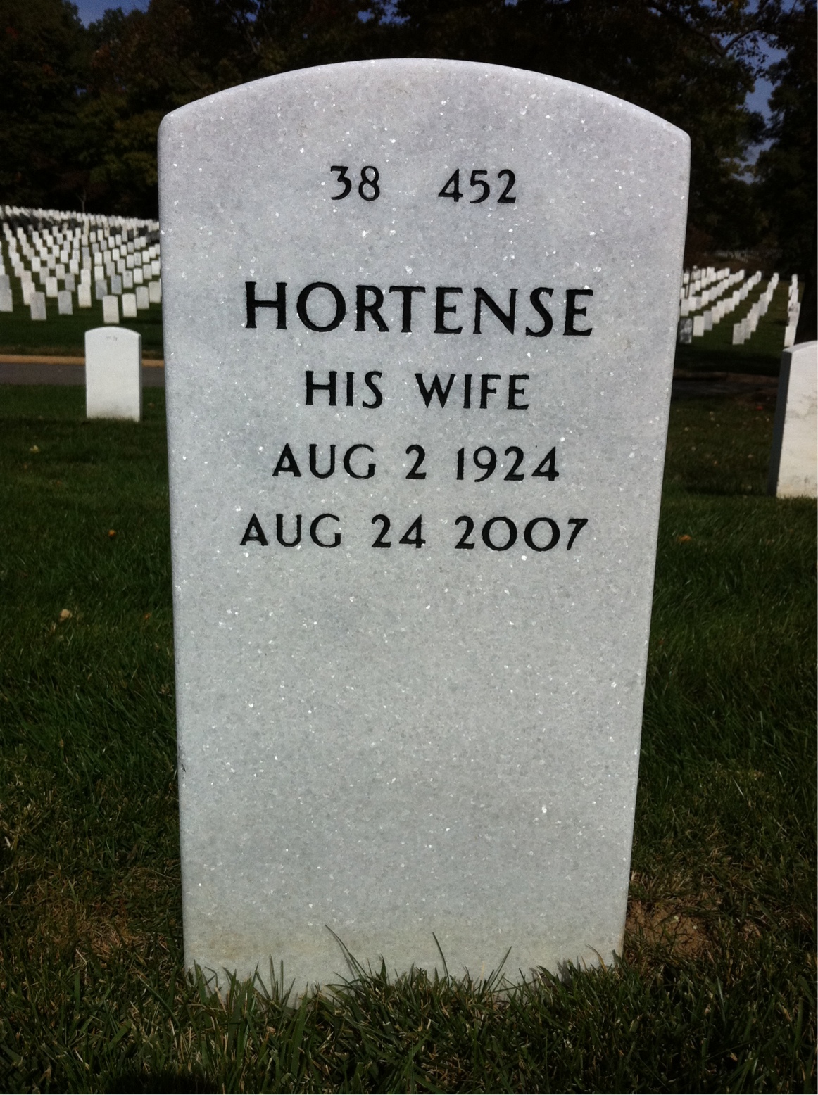 Back of headstone — David Shair