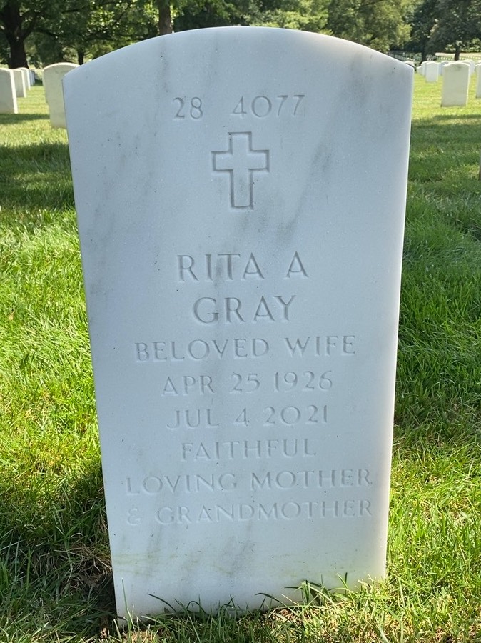 Back of headstone — Duncan Gray