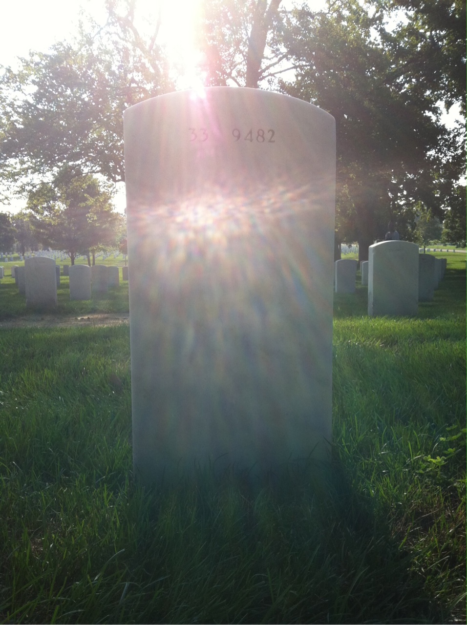 Back of headstone — William Wood