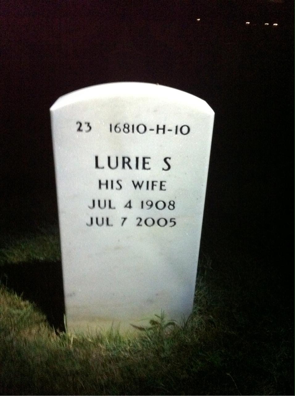 Back of headstone — George Drummings