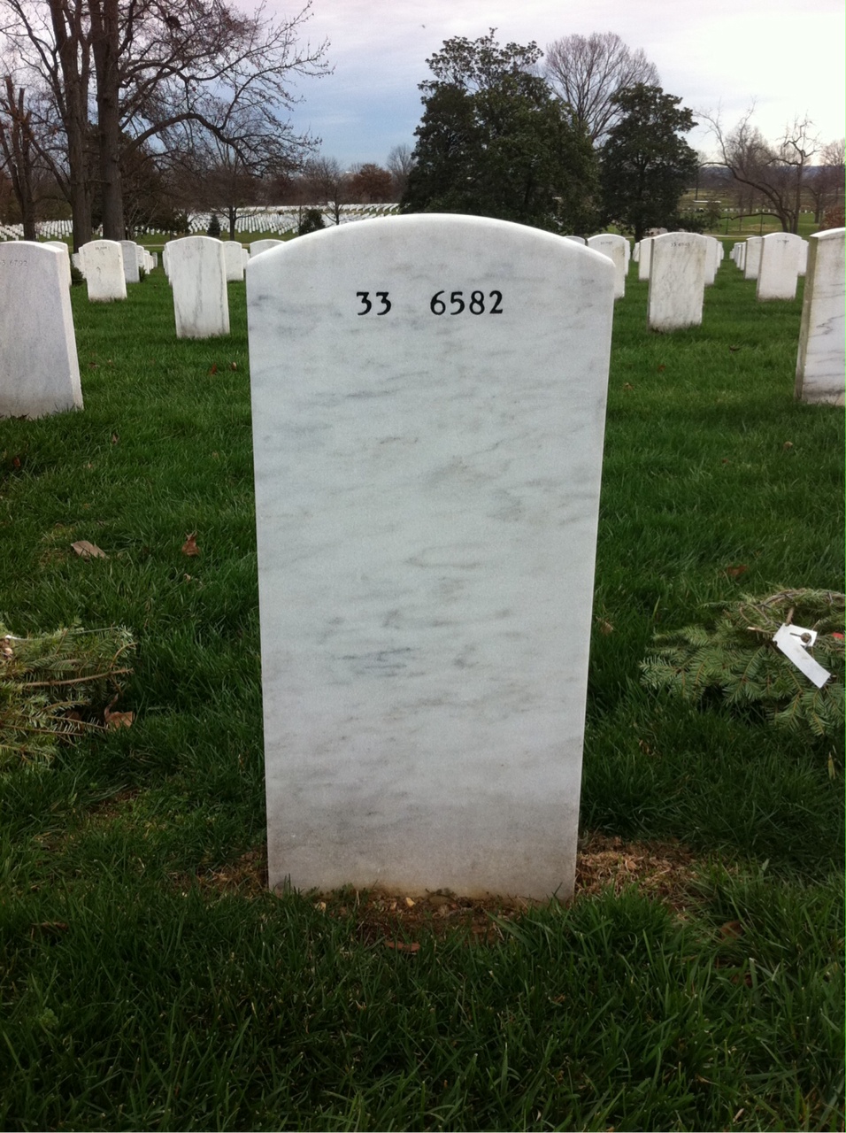 Back of headstone — William Fels