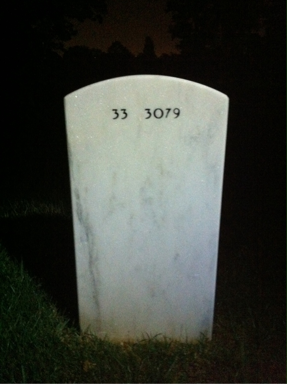 Back of headstone — Amedee Payeur