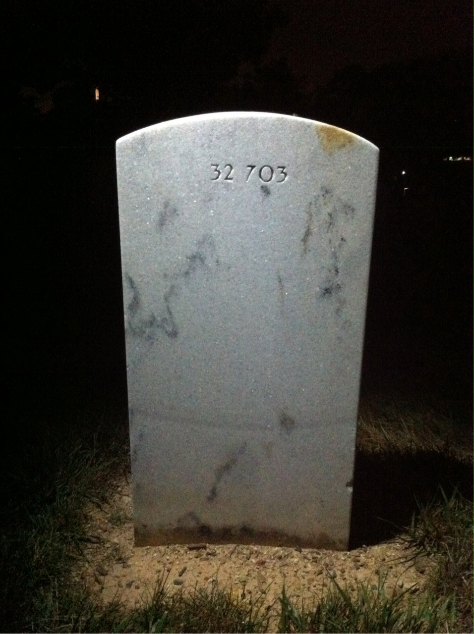 Back of headstone — Emile Moses