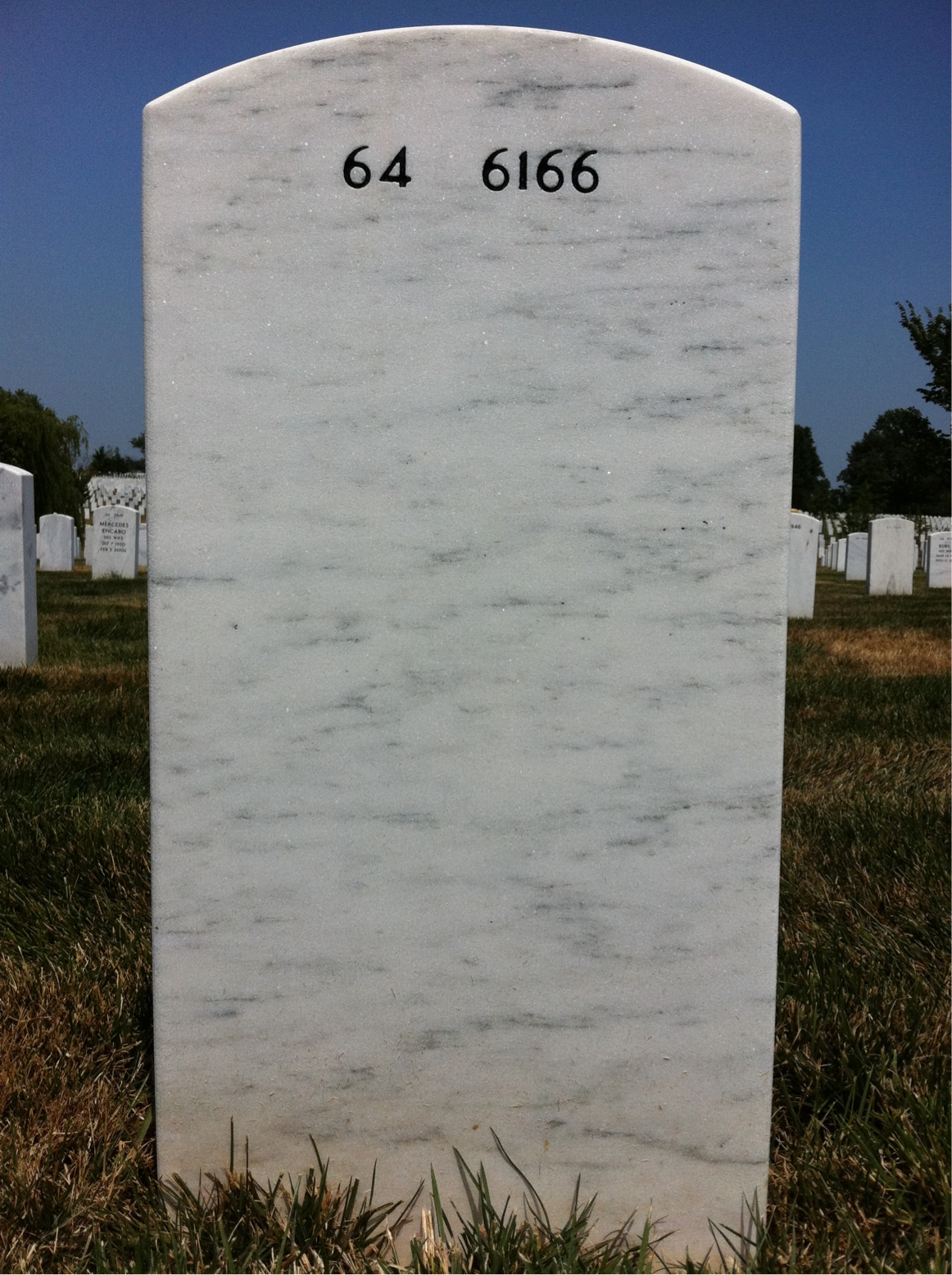 Back of headstone — Edward Robinson