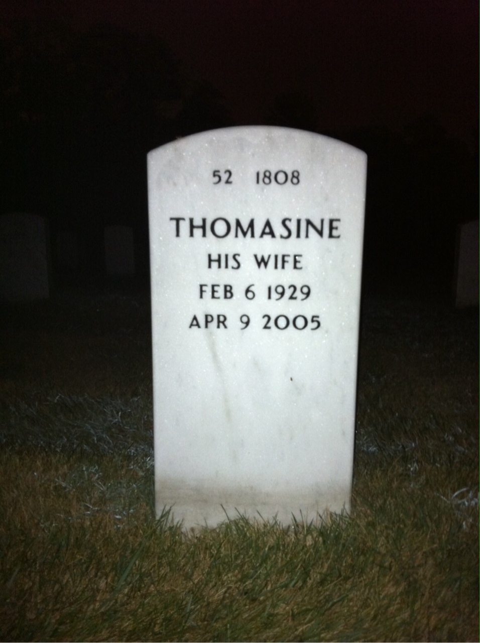 Back of headstone — William Savage