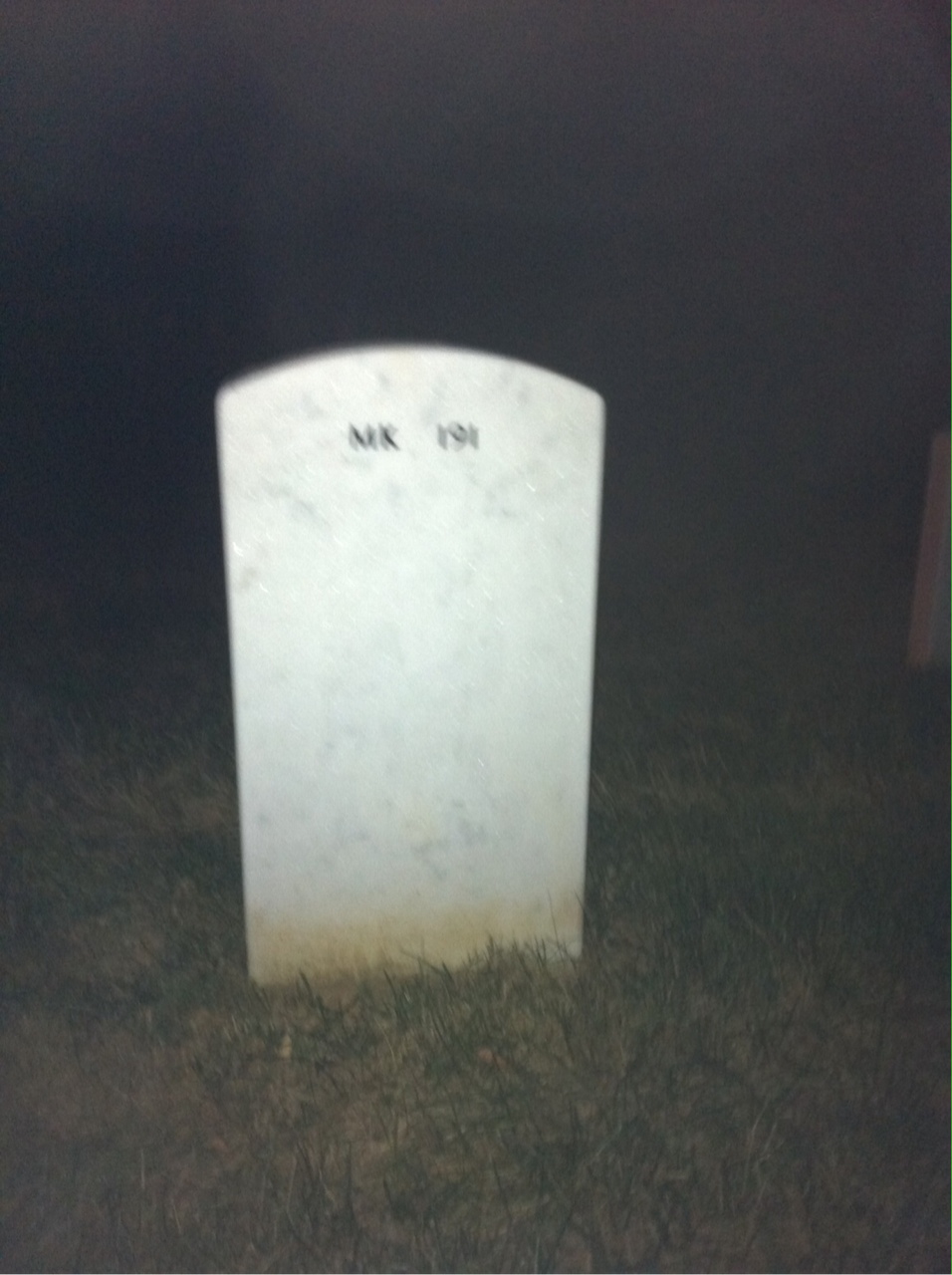 Back of headstone — Westervelt Stagg