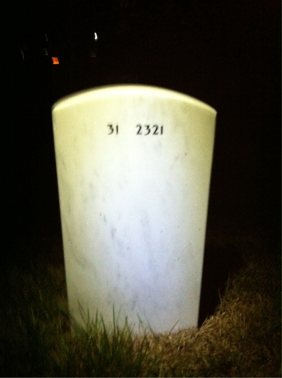 Back of headstone — Victor Valeriano