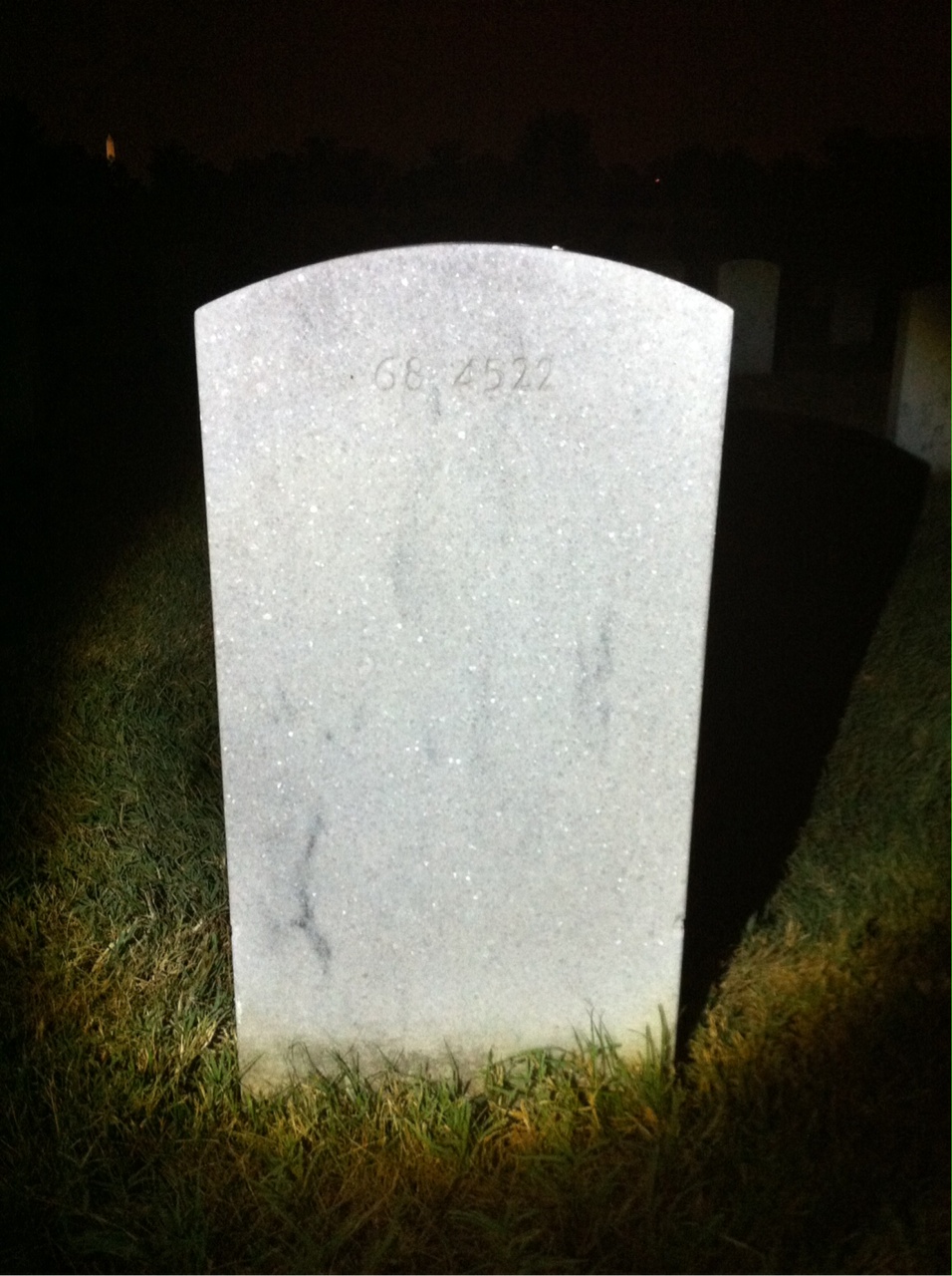 Back of headstone — Robert Bielenberg