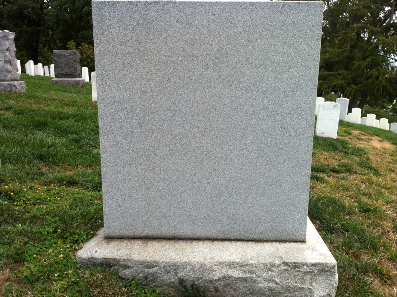 Back of headstone — Anna Ake