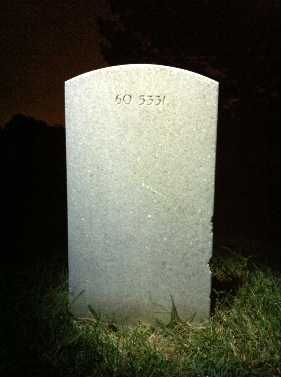 Back of headstone — James Cripps