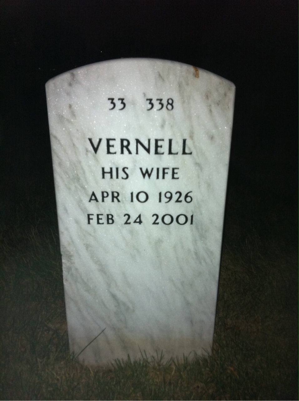 Back of headstone — George Devolt