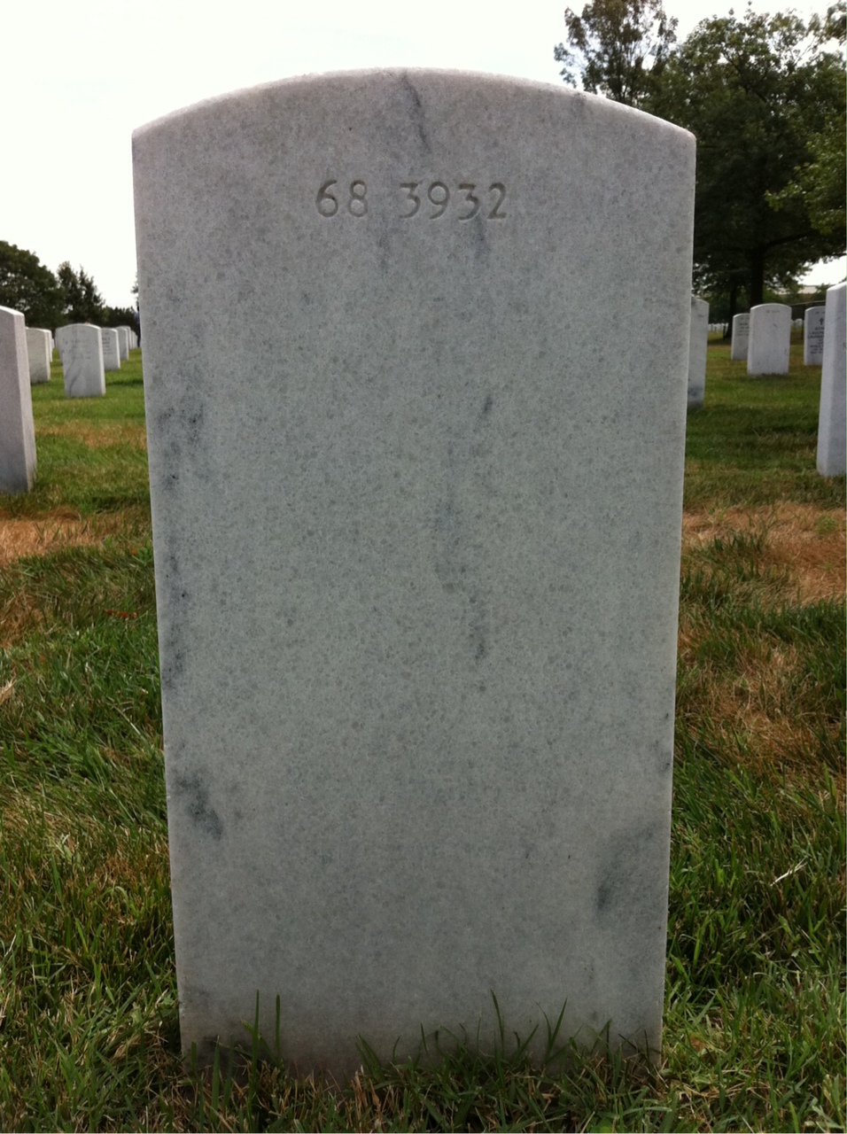 Back of headstone — Charles Allison