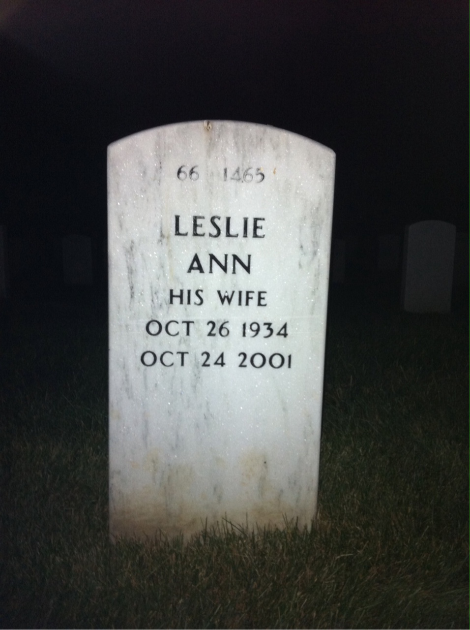 Back of headstone — John Hardy