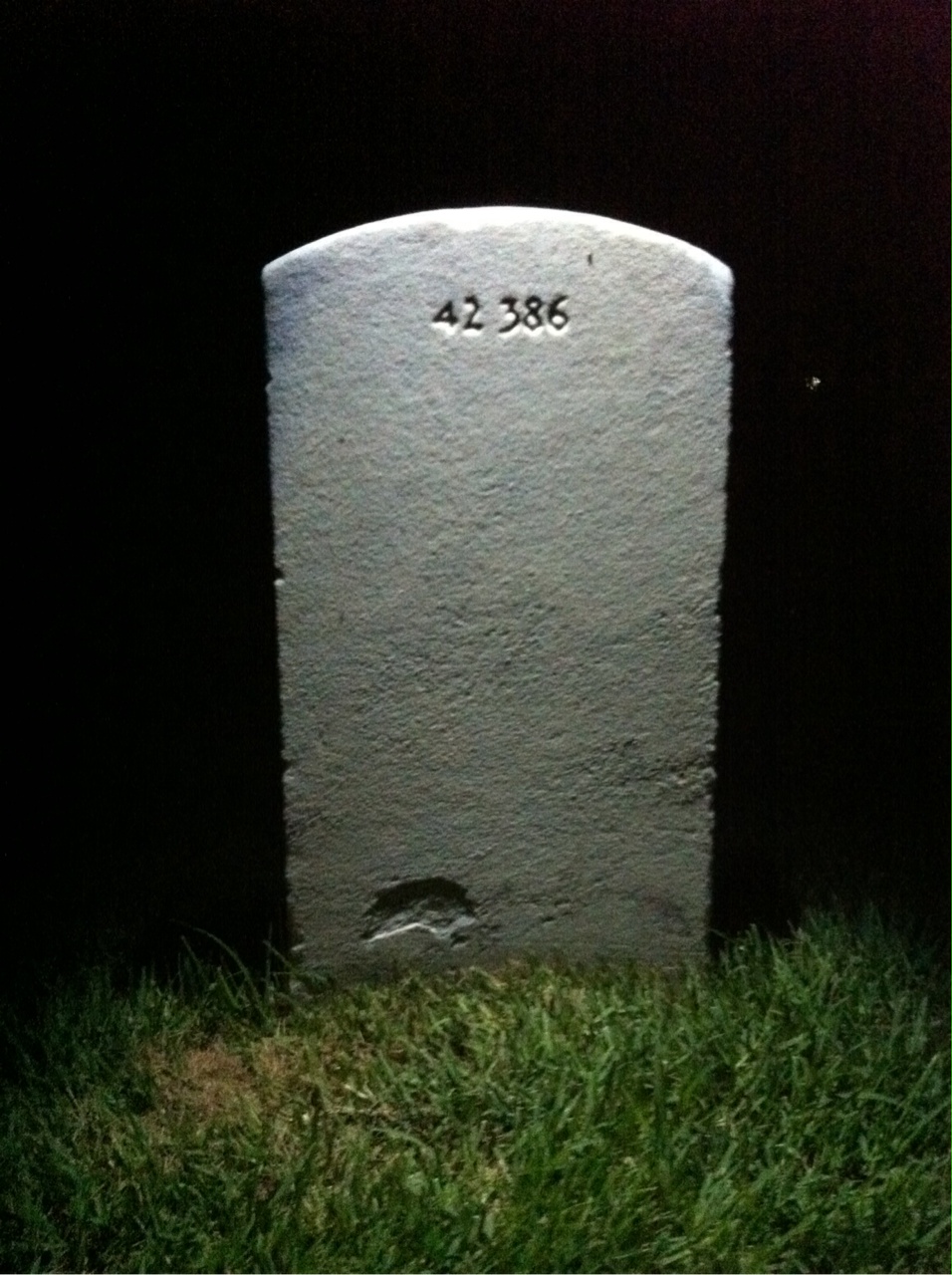 Back of headstone — Helen Angstadt