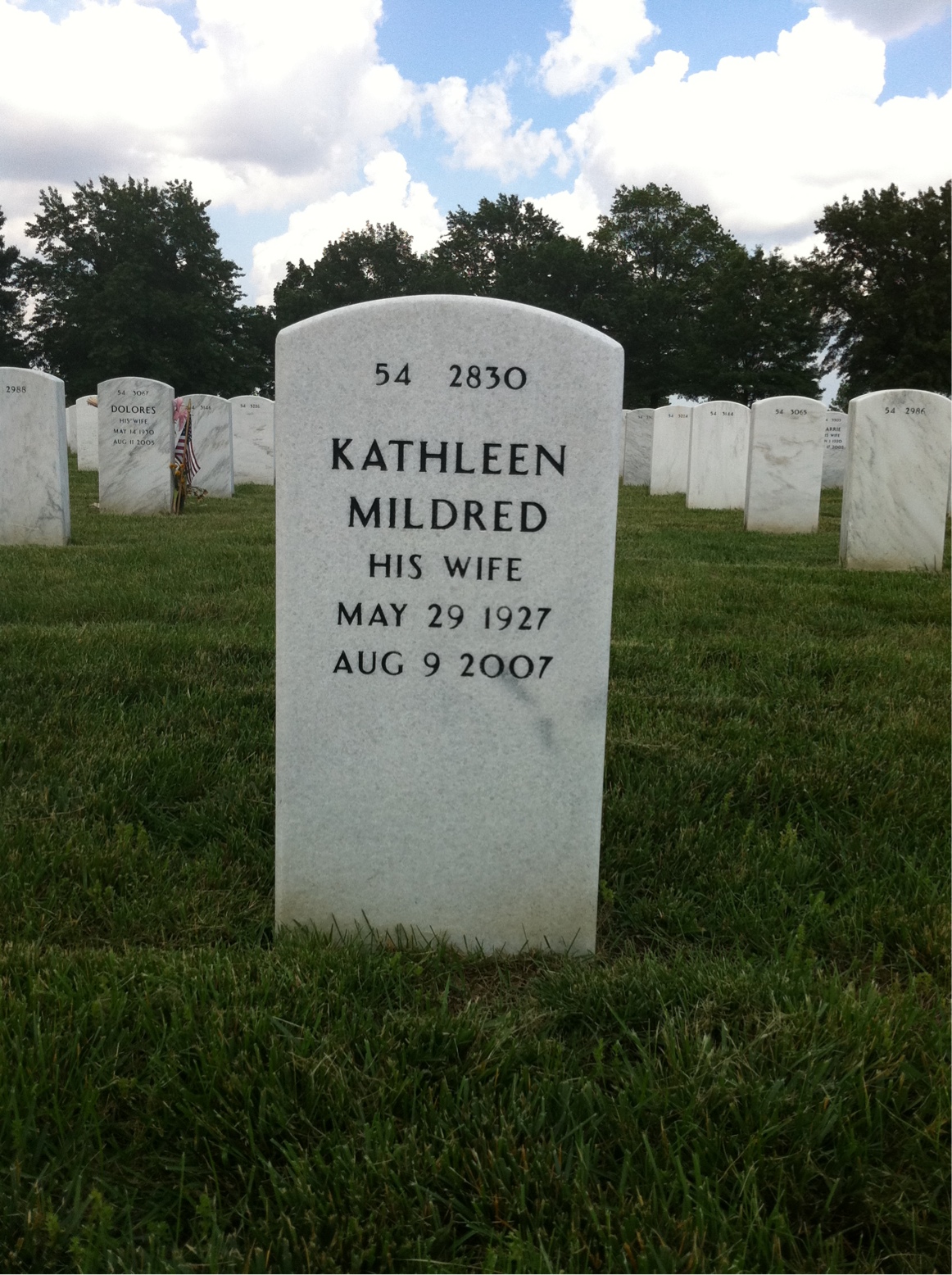 Back of headstone — Robert Coleman
