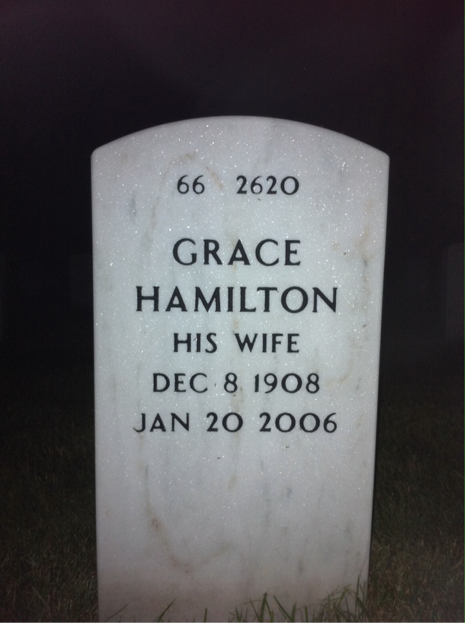 Back of headstone — John Hoad