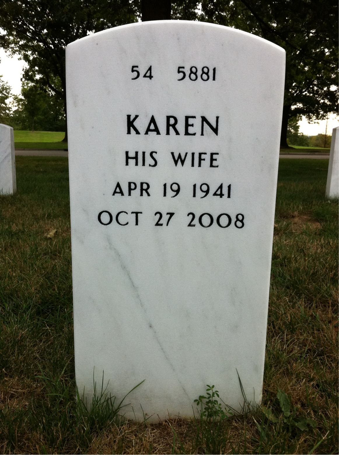 Back of headstone — John Engle