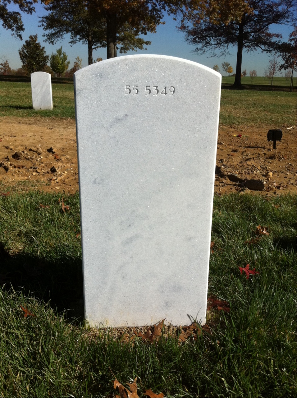 Back of headstone — William M Taylor