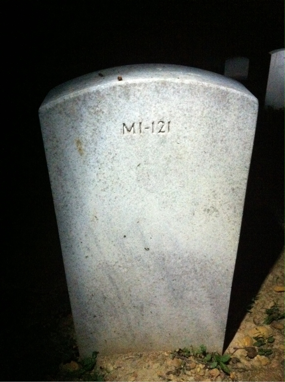 Back of headstone — Robert Murray