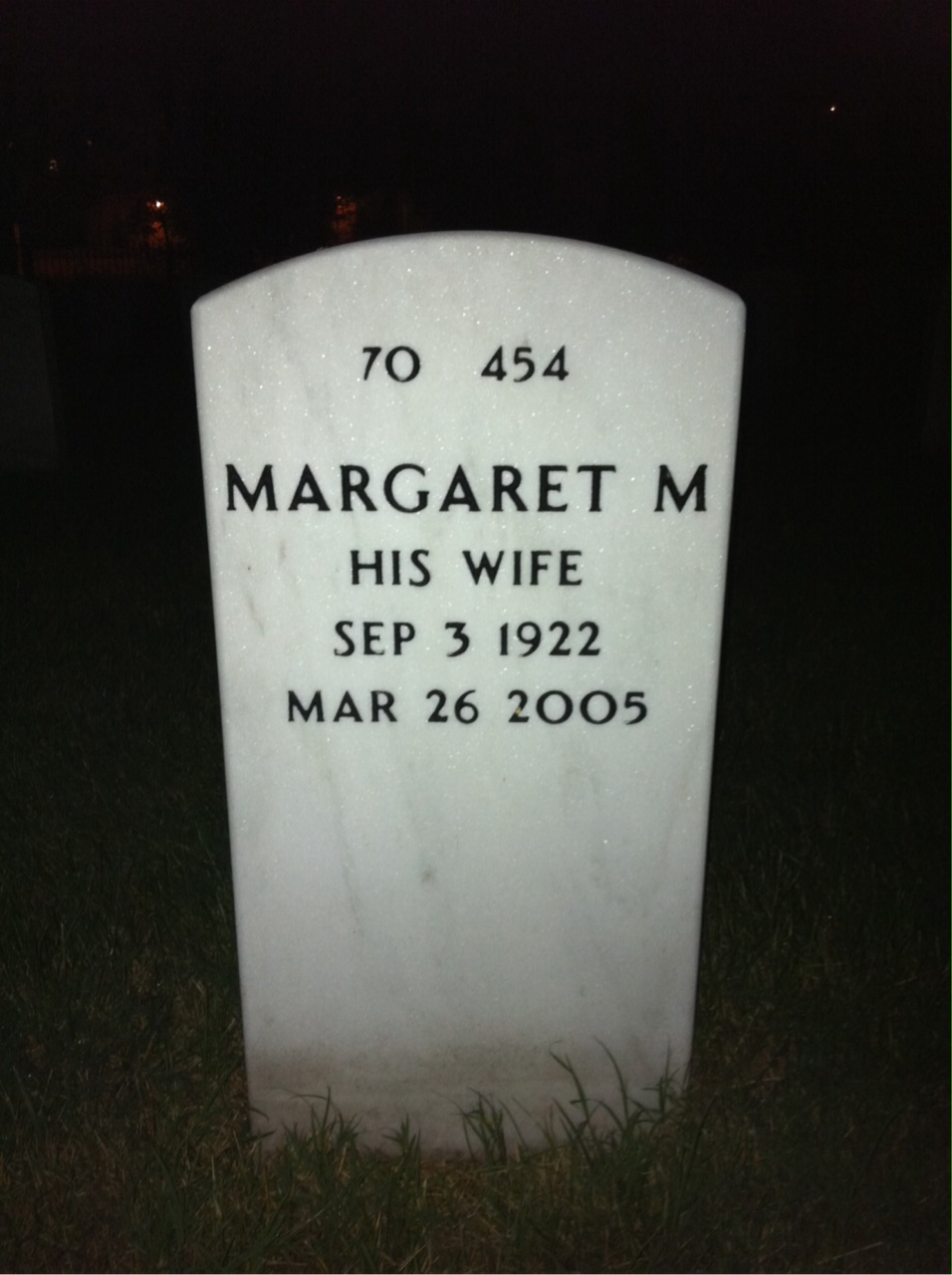 Back of headstone — Francis Driggs