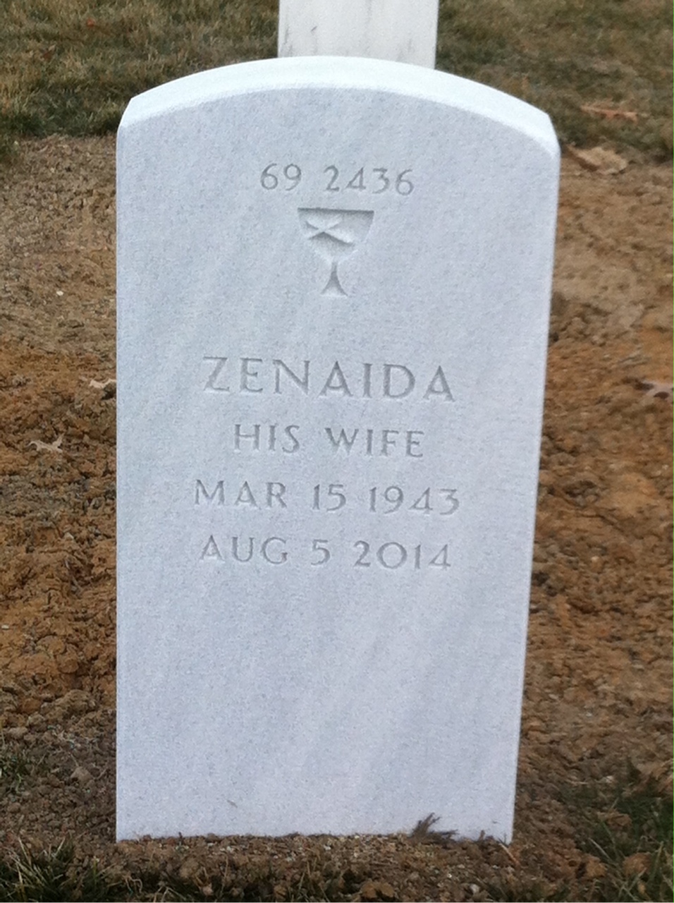 Back of headstone — Kenneth Altherr