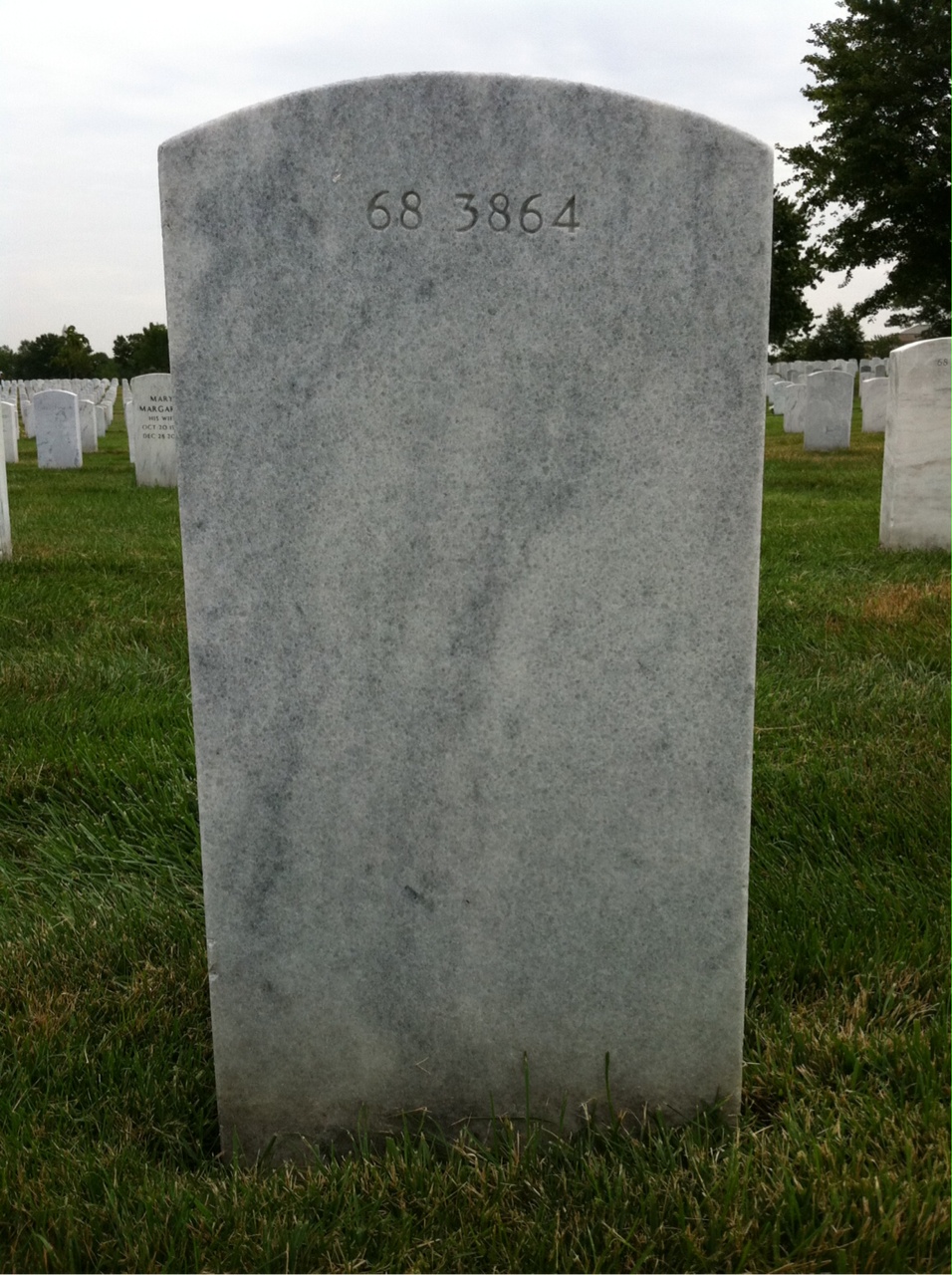 Back of headstone — Henry Alford