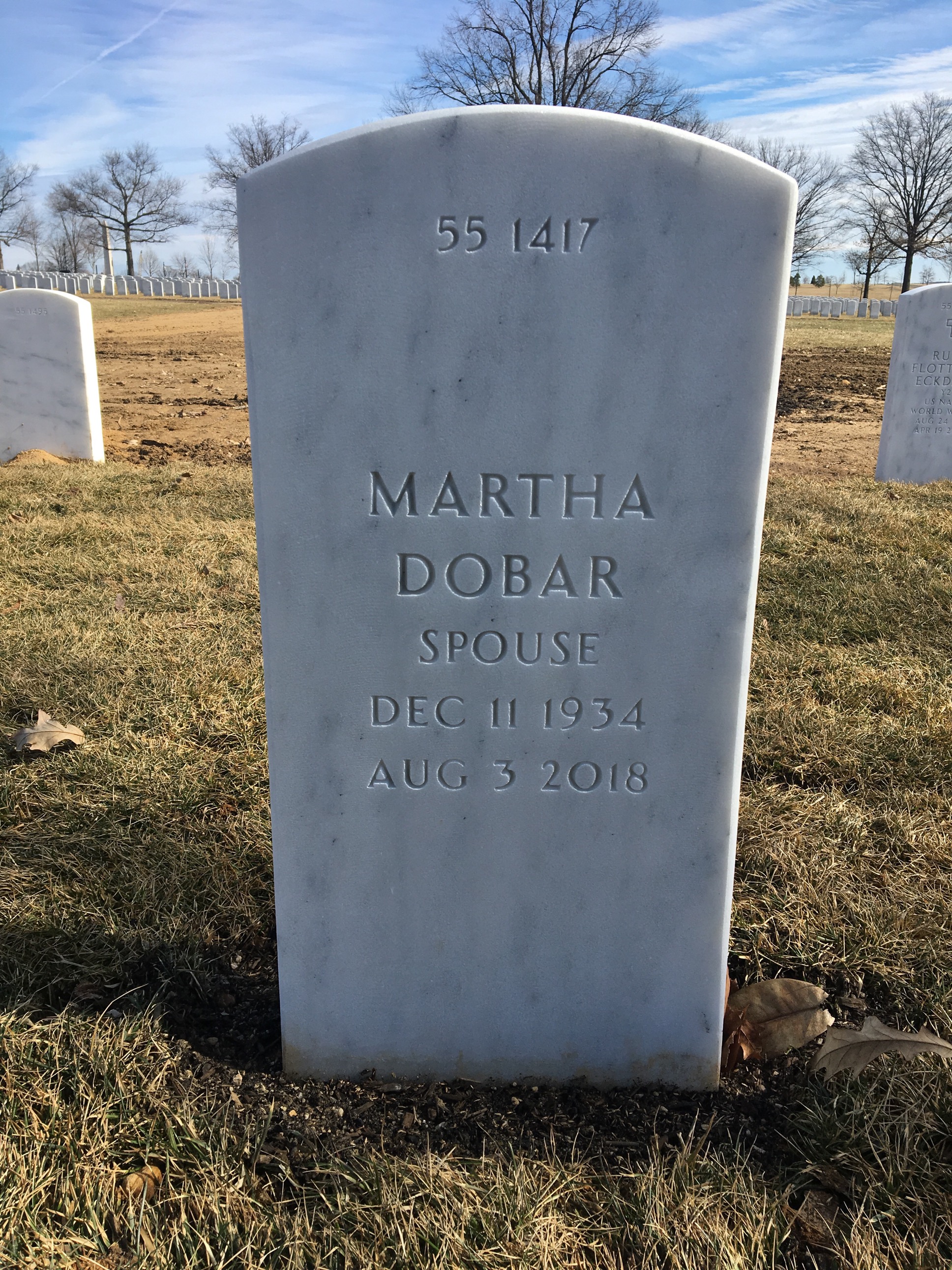 Back of headstone — Leonard Bracken