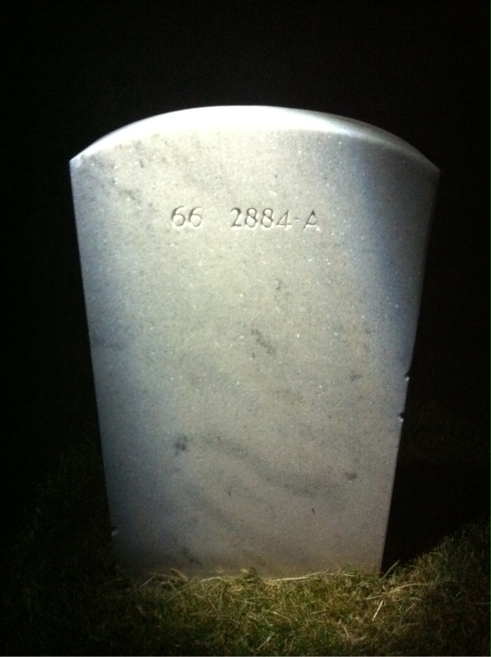 Back of headstone — Walter Edward Katuzny
