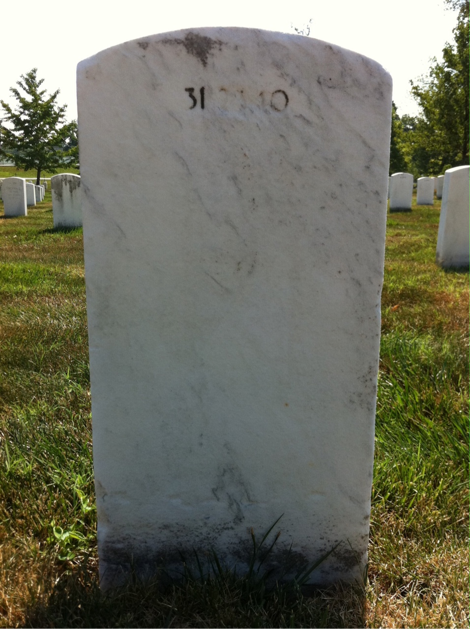 Back of headstone — Robert Mcneal