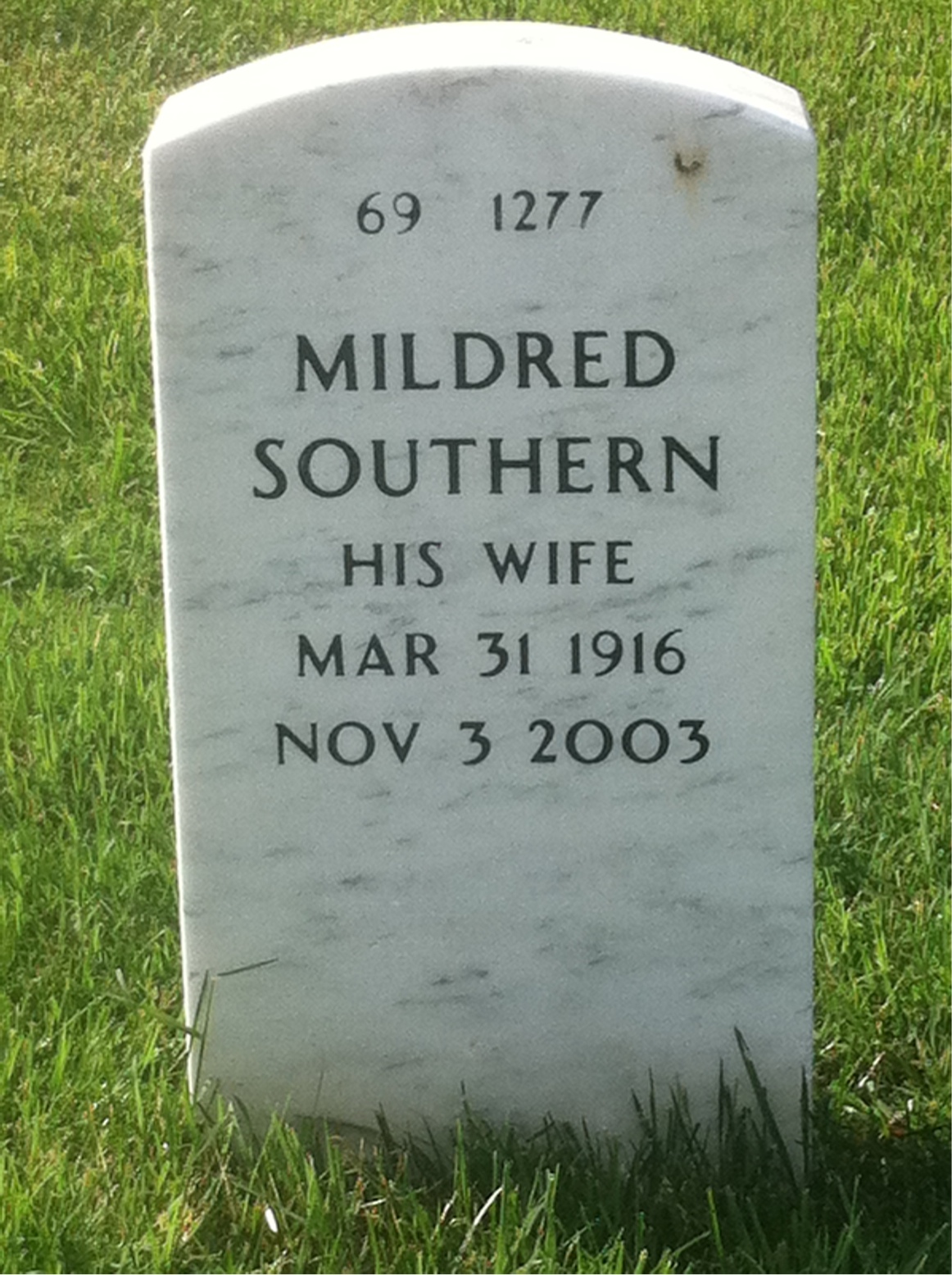 Back of headstone — William Hargett