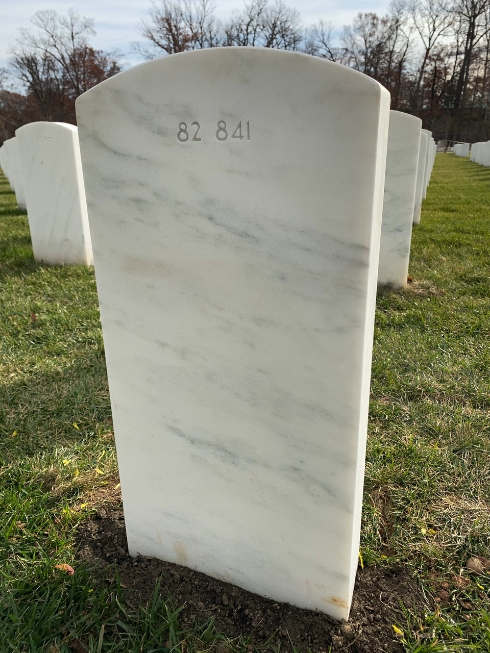 Back of headstone — William James Franklin