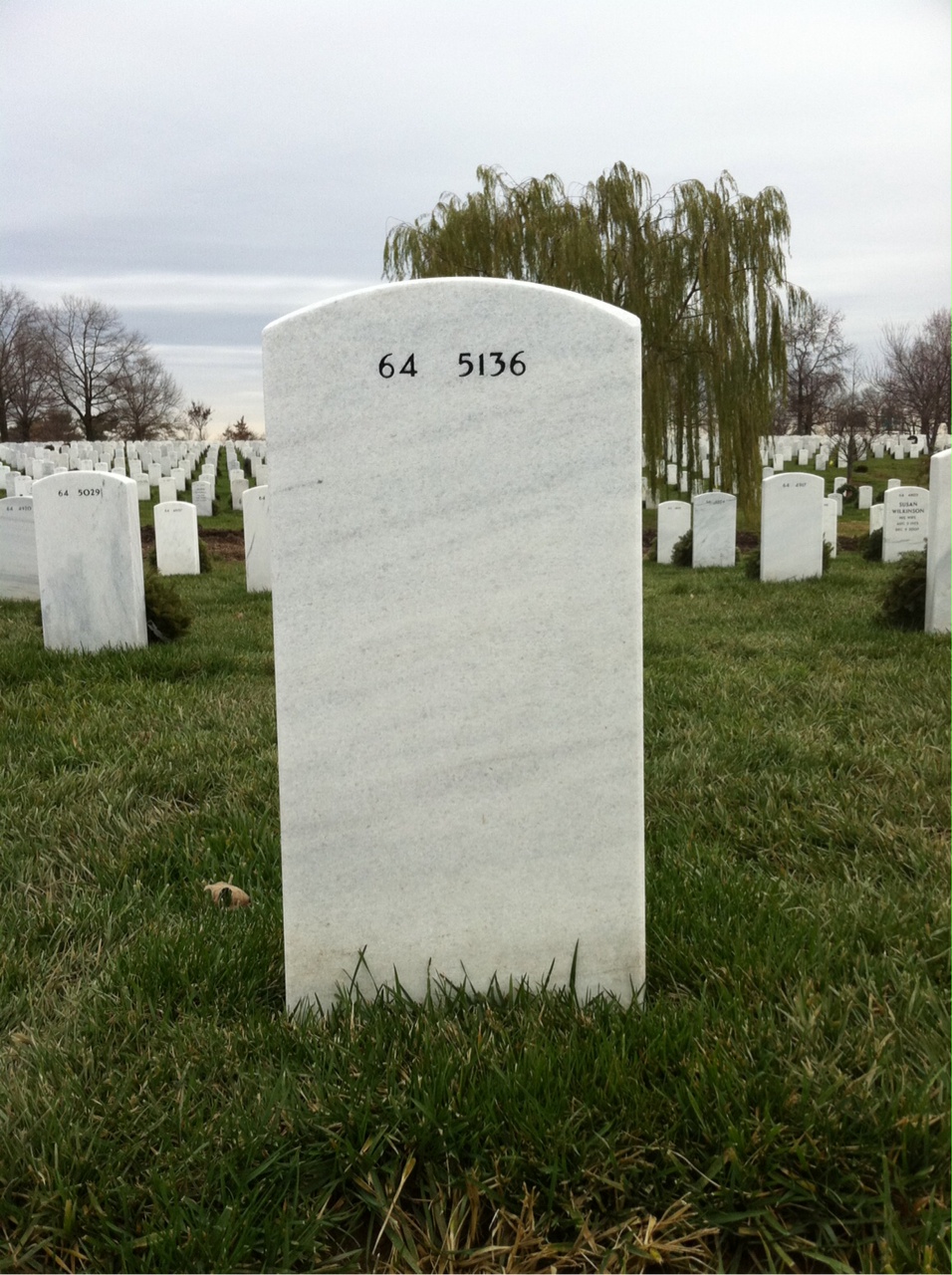 Back of headstone — Leonard Petkoff