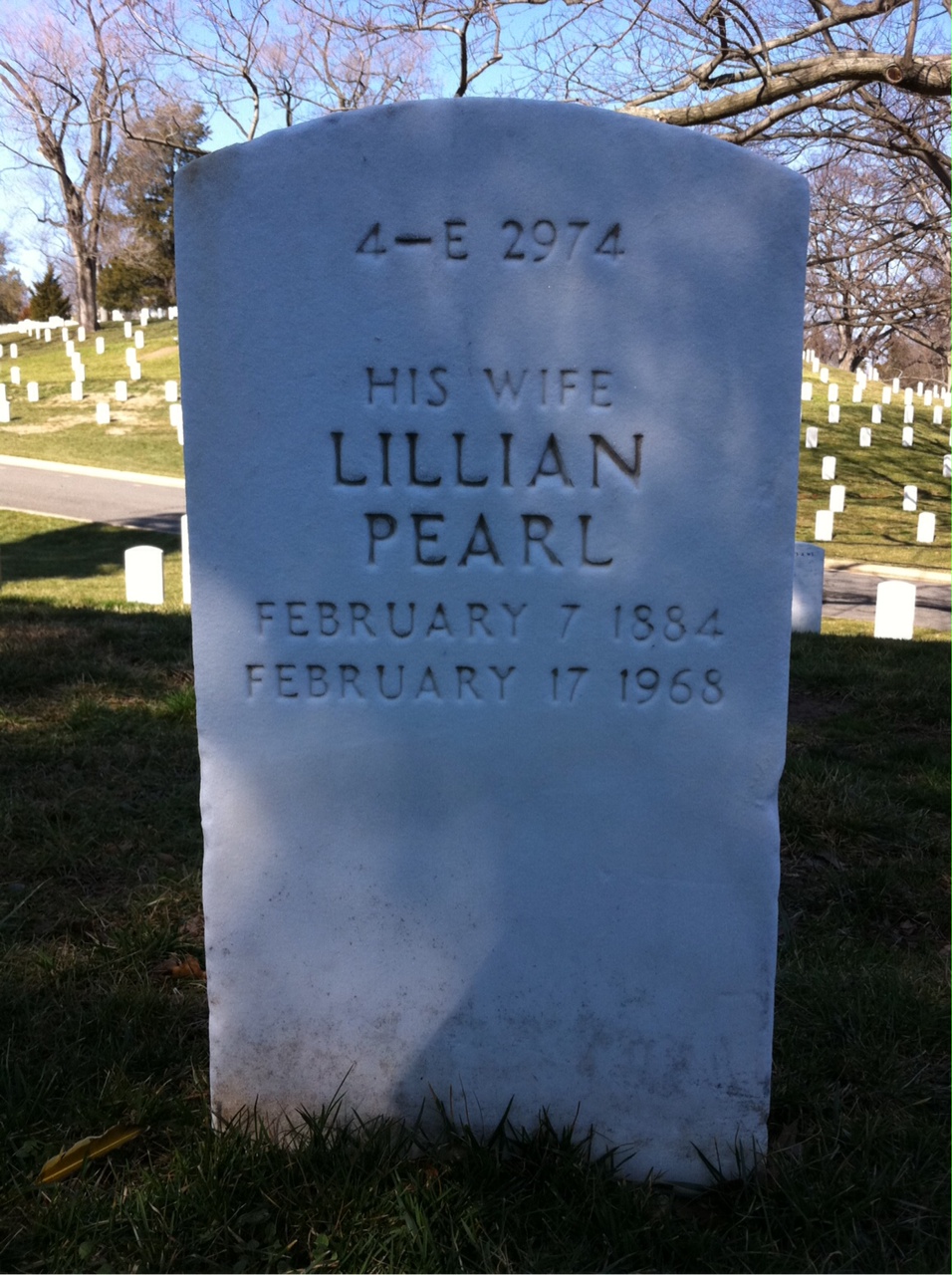 Back of headstone — Thomas Miller