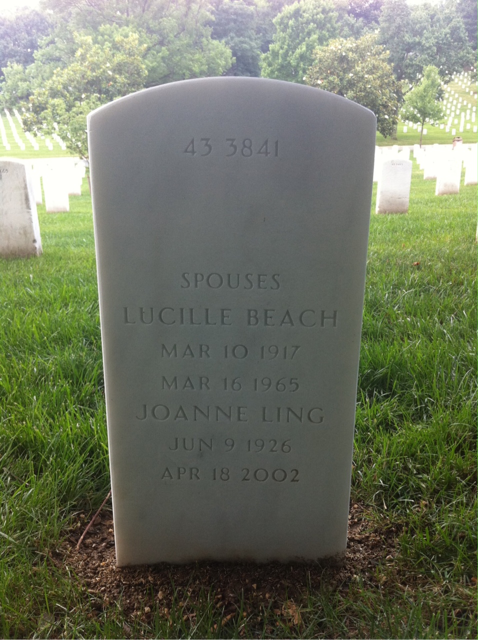 Back of headstone — Edwin Moot