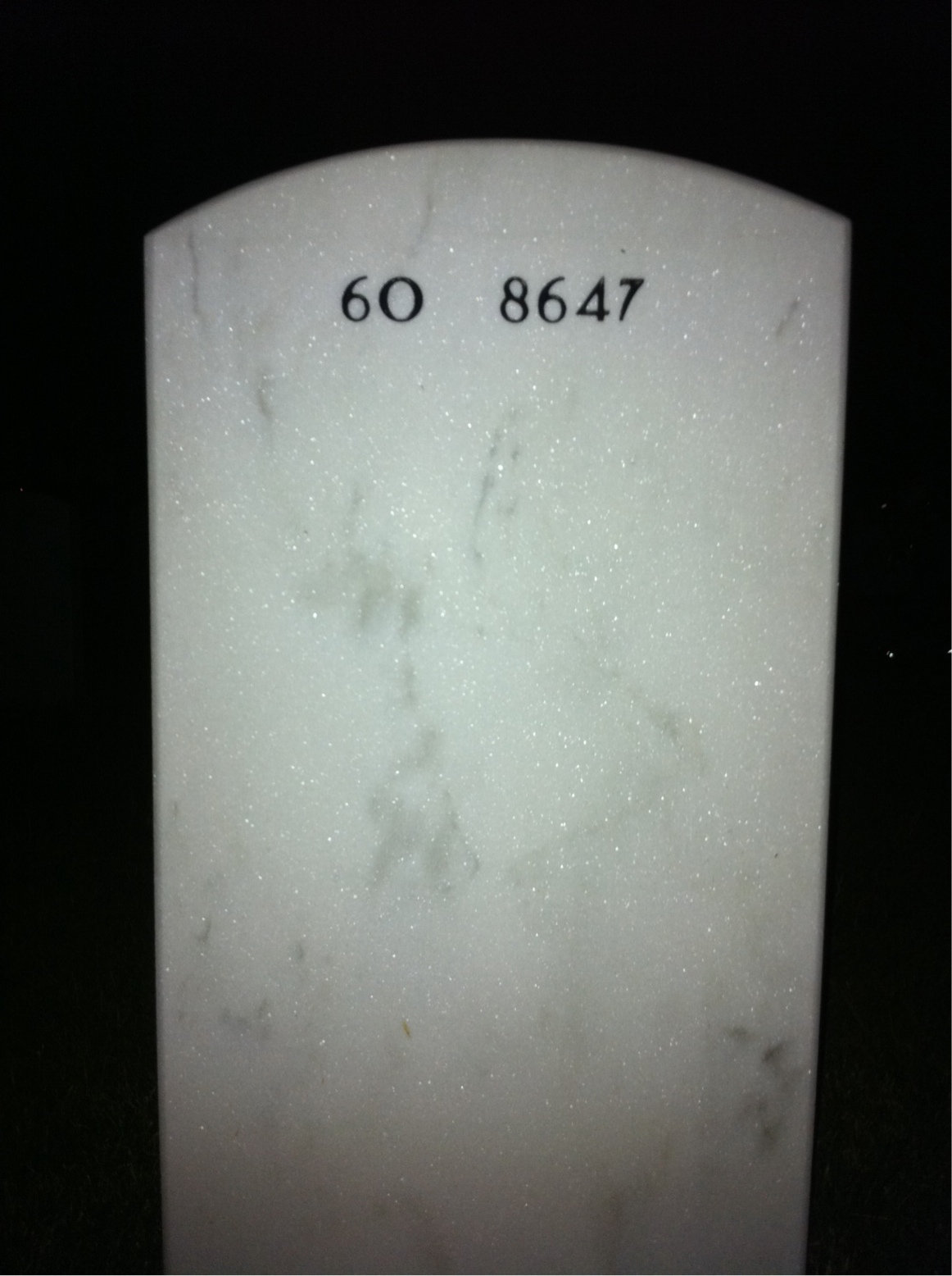 Back of headstone — Maria Ortiz