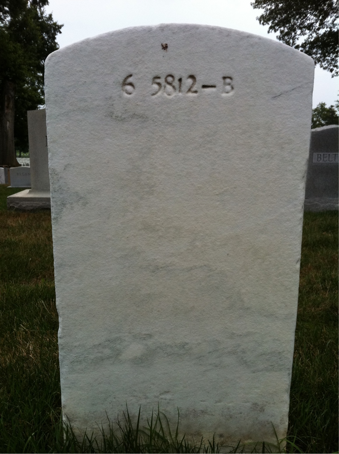 Back of headstone — James Murray